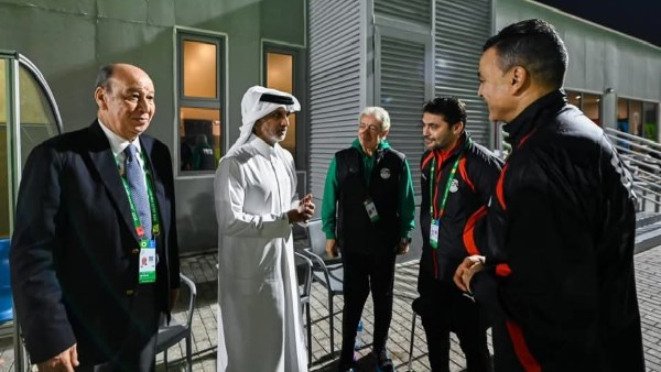 حلمى طولان يستقبل وزير الشباب والرياضة القطرى