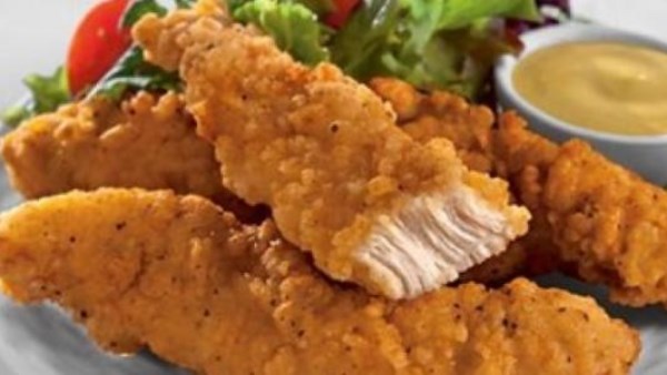 طريقة عمل صدور الدجاج "الستربس" المقرمش