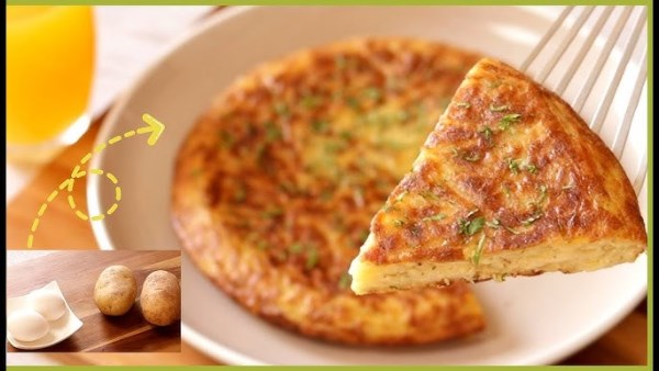 فطيرة بطاطس بالبيض