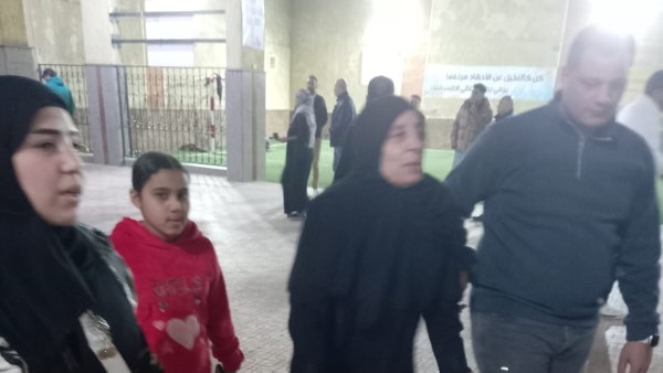 مسنة بعكاز بالإدلاء