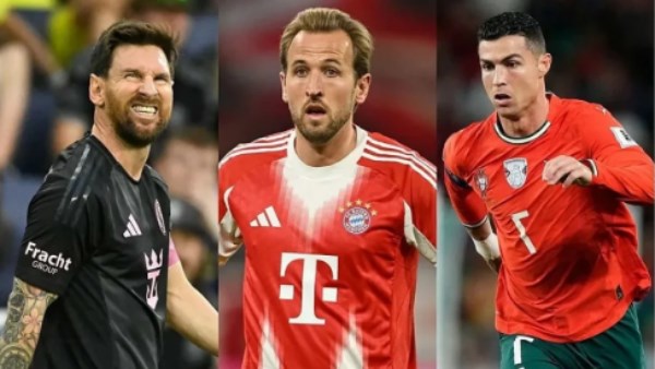 هاري كين ورونالدو وميسي 