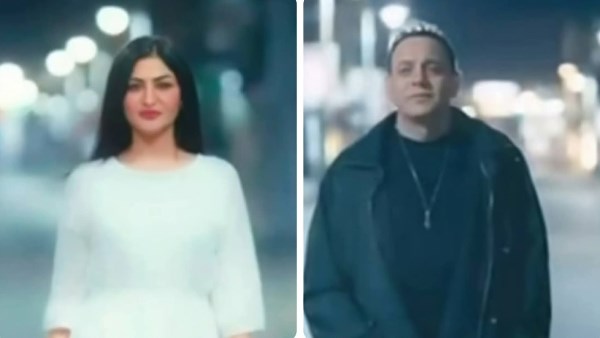 مصطفى قمر وزوجته