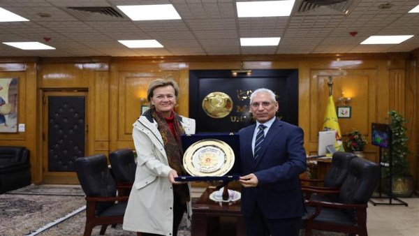 محافظ المنيا ورئيسة بعثة الاتحاد الأوروبي