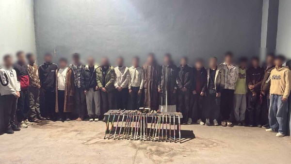 جانب من المقبوض عليهم 