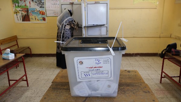 جانب من عملية التصويت بسوهاج