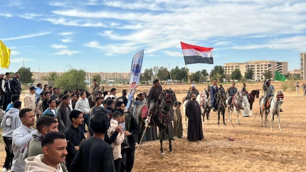 مهرجان الفروسية الأول بجامعة قنا 