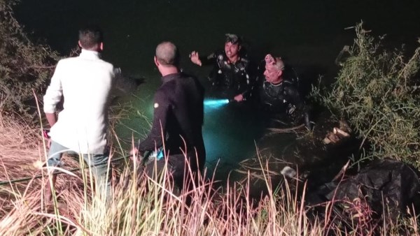 موقع حادث السيارة الغارقة