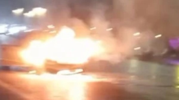 حريق بسيارة ملاكى بأسوان 