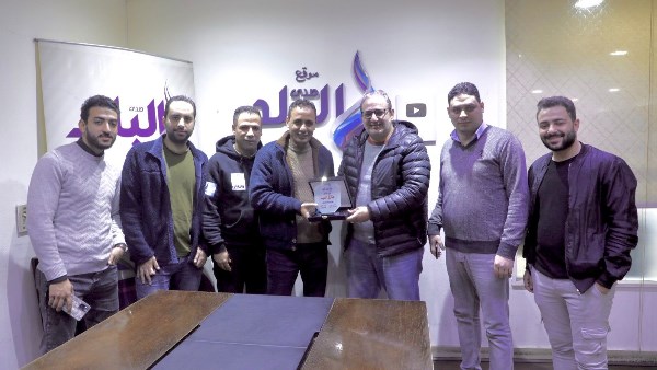 أسرة تحرير موقع صدى البلد تكرم الكابتن طارق السيد نجم الزمالك السابق