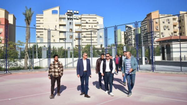 مسولى العلمين ووزارةالشباب والرياضة خلال الجولة