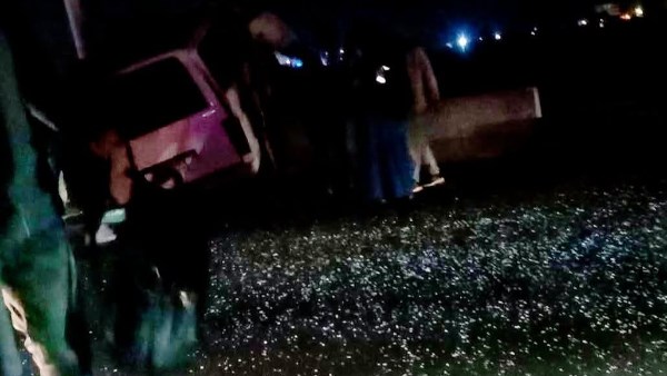 حاظث تصادم سيارة ميكروباص بالغربية 