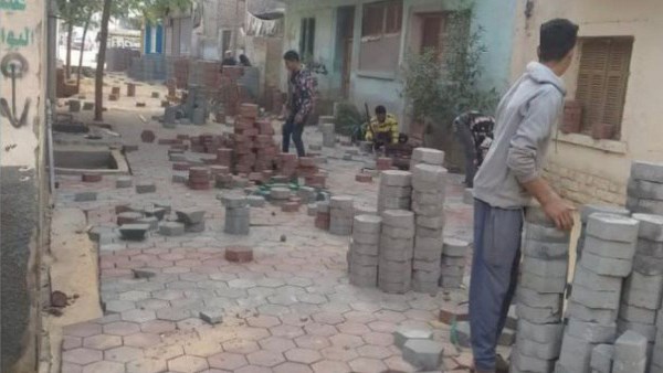 تركيب بلاط الإنترلوك