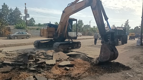 البدء في رصف شوارع دسوق 