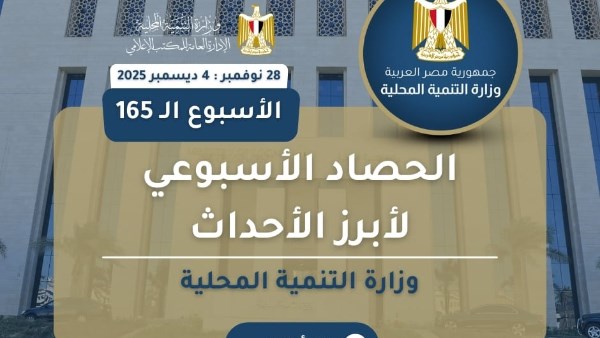 انفوجراف التنمية المحلية في اسبوع