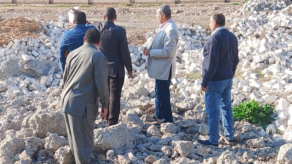 إزالة التعديات على الأراضي الزراعية 