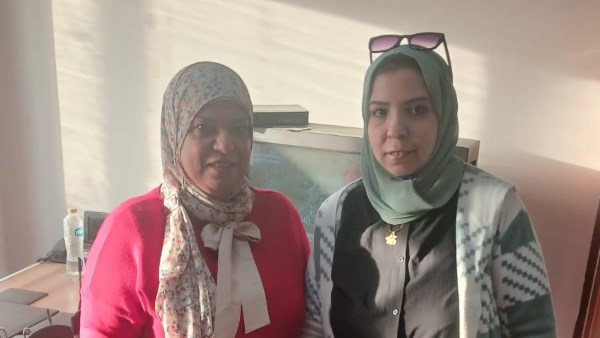 الدكتورة حنان قرني مدير عام المجازر مع محررة صدى البلد