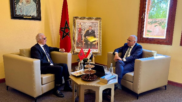 وزير الري المصرى مع نظيره المغربى 