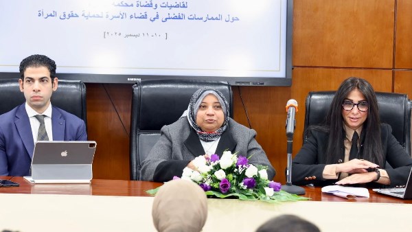 القومى للمرأة ينظم التدريب التفاعلى الأول لقاضيات وقضاة محاكم الأسرة حول الممارسات الفضلى فى قضاء الأسرة 