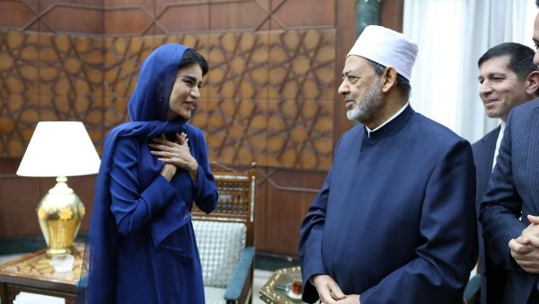 شيخ الأزهر يلتقي رئيسة الإدارة الرئاسية في أوزبكستان