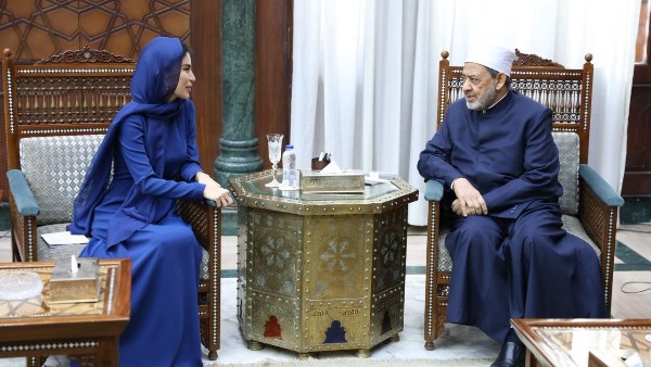 شيخ الأزهر يستقبل السيدة سعيدة ميرزيوييفا