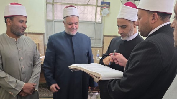 رئيس القطاع الديني خلال الجولة 