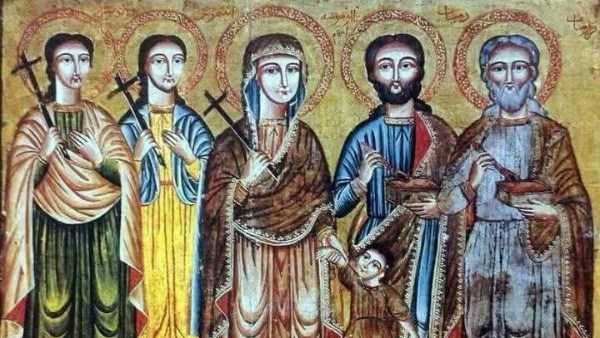 قزمان ودميان وعائلتهما