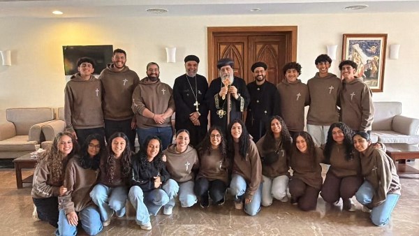 البابا يلتقي طلاب مدرسة مارمرقس بسيدني