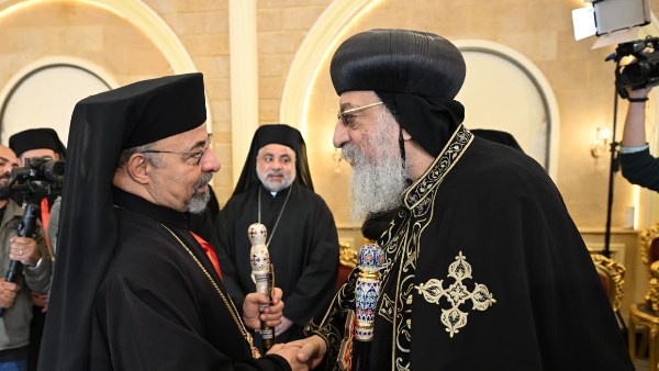 البابا تواضروس والأنبا إبراهيم إسحق 