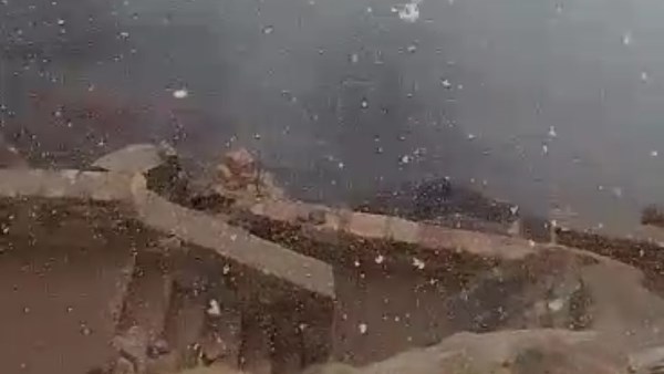 الثلوج على قمة جبل موسى 