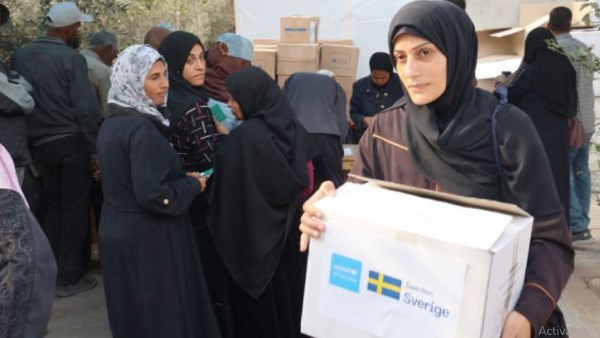 المساعدات الإنسانية في غزة