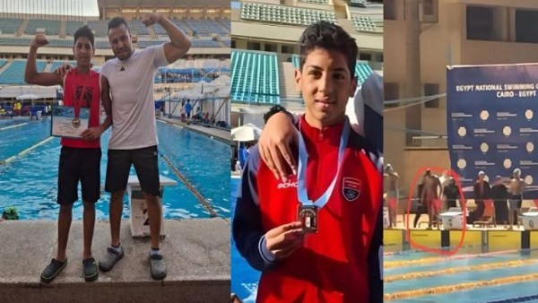الضحية - بطل الجمهورية للسباحة