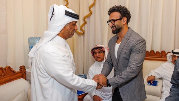 إبراهيم فايق ووزير الشباب والرياضة القطري 