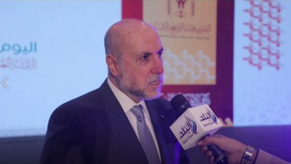 محررة صدى البلد مع محمود الهباش قاضي قضاة فلسطين ومستشار الرئيس الفلسطيني