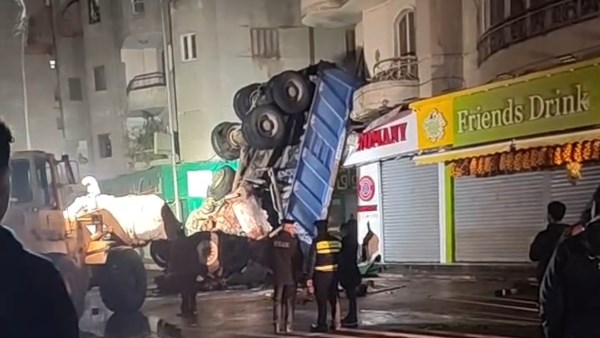 السيارة عقب الحادث