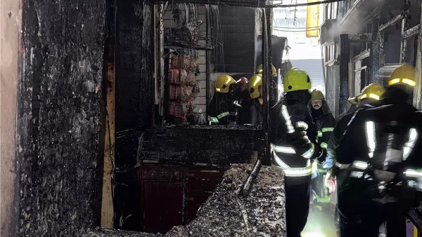 آثار الحريق