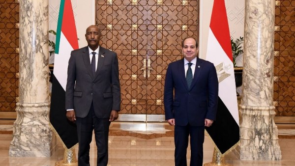 السيد الرئيس عبد الفتاح السيسي يستقبل الفريق أول ركن عبد الفتاح البرهان رئيس مجلس السيادة الانتقالي