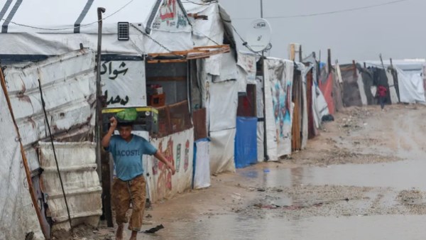 العاصفة في غزة 