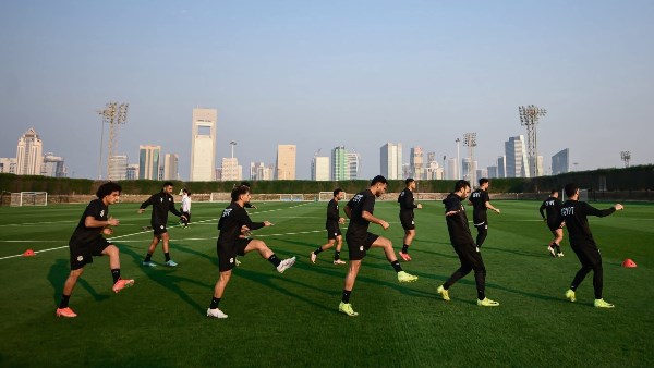 لقطات من تدريبات منتخب مصر استعدادًا لمواجهة الإمارات في كأس العرب