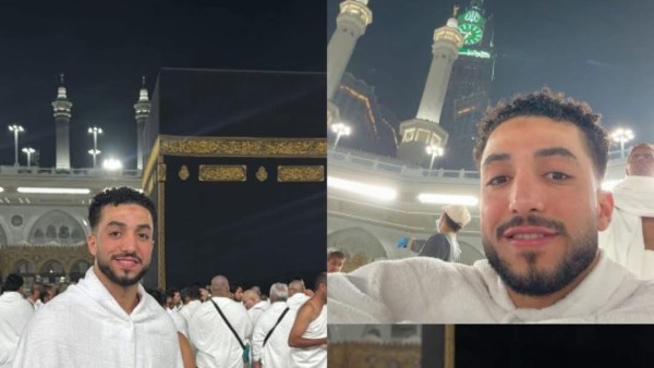 محمد عبدالمنعم يؤدي مناسك العمرة