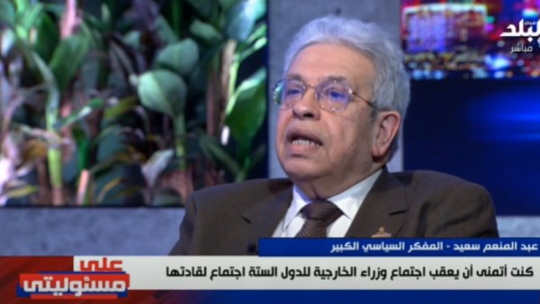 عبد المنعم سعيد: مصر قادرة على إعمار غزة وإعادة أهلها لأماكنهم القطاع