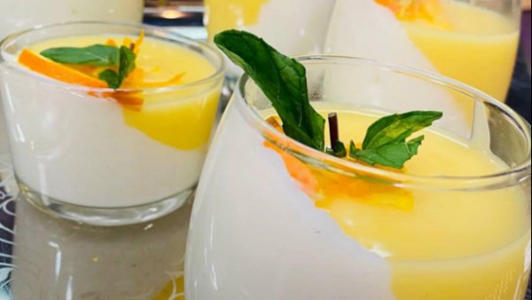  طريقة عمل مهلبية الفانيليا بالبرتقال