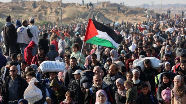 عودة الفلسطينيين إلى شمال قطاع غزة 