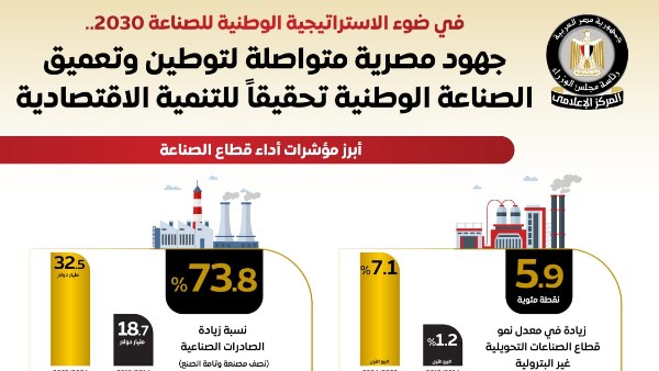 جهود مصرية متواصلة لتوطين وتعميق الصناعة