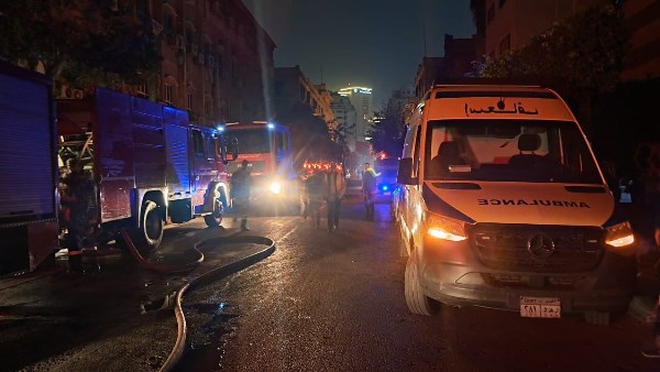 مصادر: حريق المعامل المركزية لوزارة الصحة اندلع في الطابق الأخير لأحد المباني