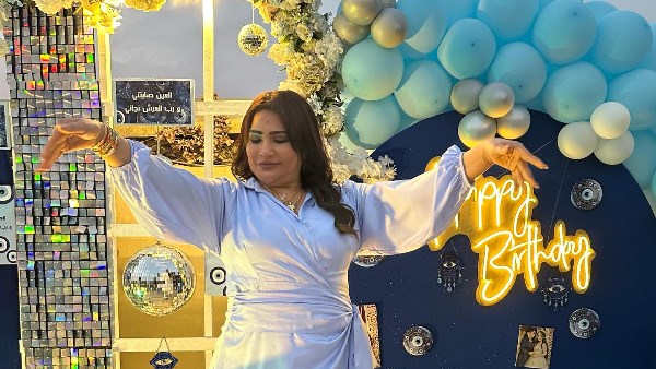 بدرية طلبة تحتفل بعيد ميلادها