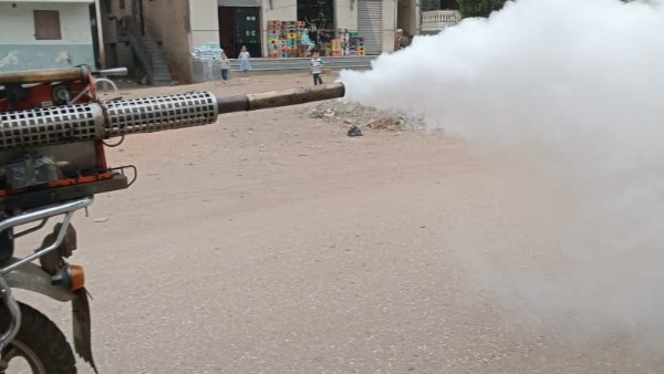 حملات رش الناموس بمناطق متفرقة بالغربية 
