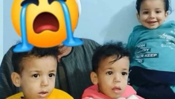 جنازة مهيبة .. دفن جثامين 3 أطفال أشقاء فارقوا الحياة سويًا بالعياط