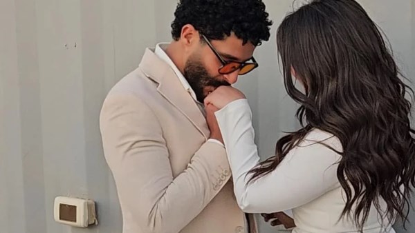 هايدي رفعت وخطيبها مصطفي منصور