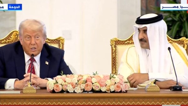 ترامب وامير قطر 
