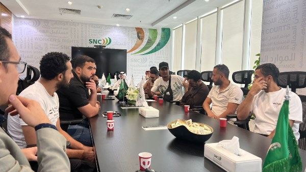 جانب من اجتماع العمالة المصرية باللجنة الوطنية للعمالة بالسعودية